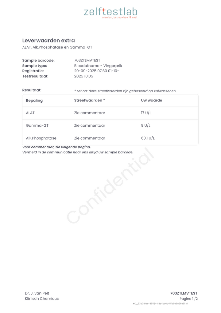 Leverwaarden extra uitslag 1