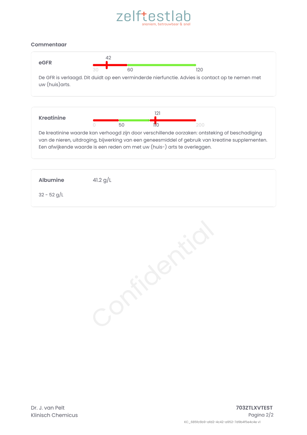Nierschade test
