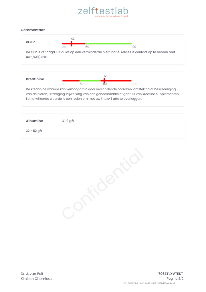 Nierschade test