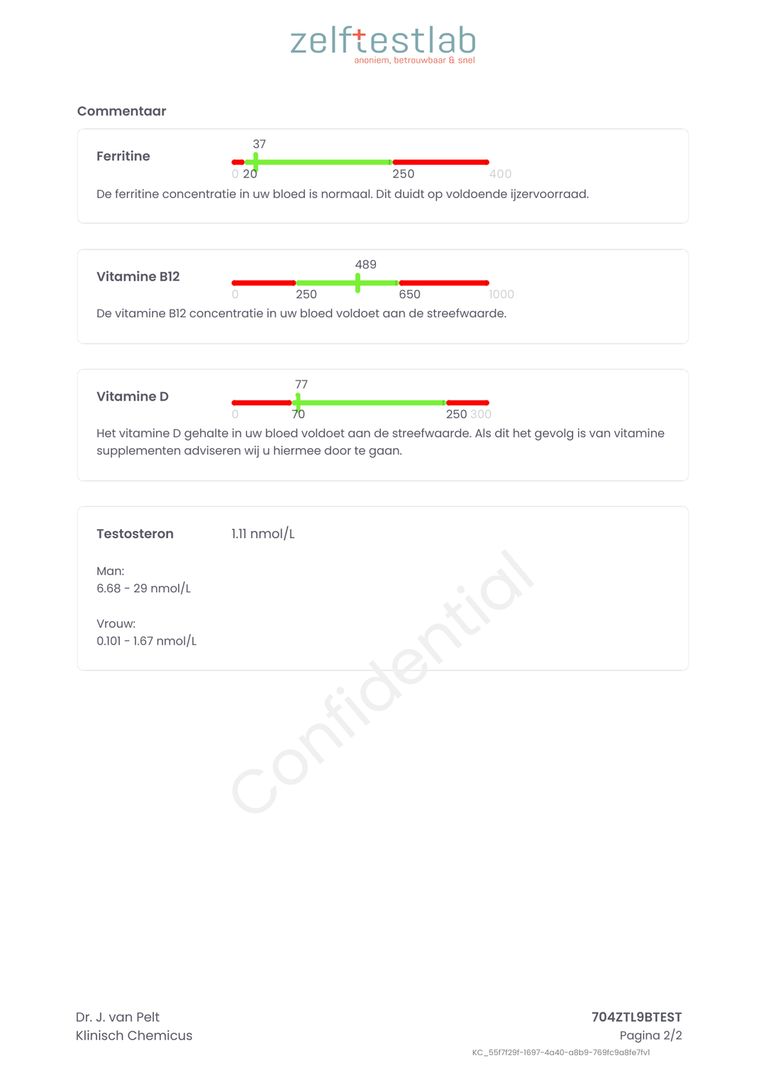 Test voor sporters