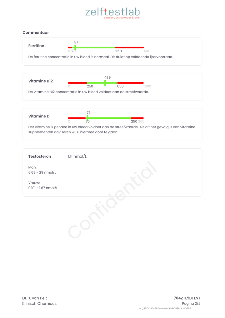Test voor sporters