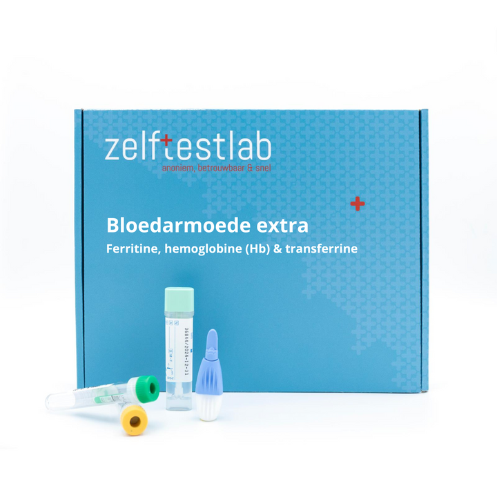 Bloedarmoede extra test (ferritine, Hb & transferrine)