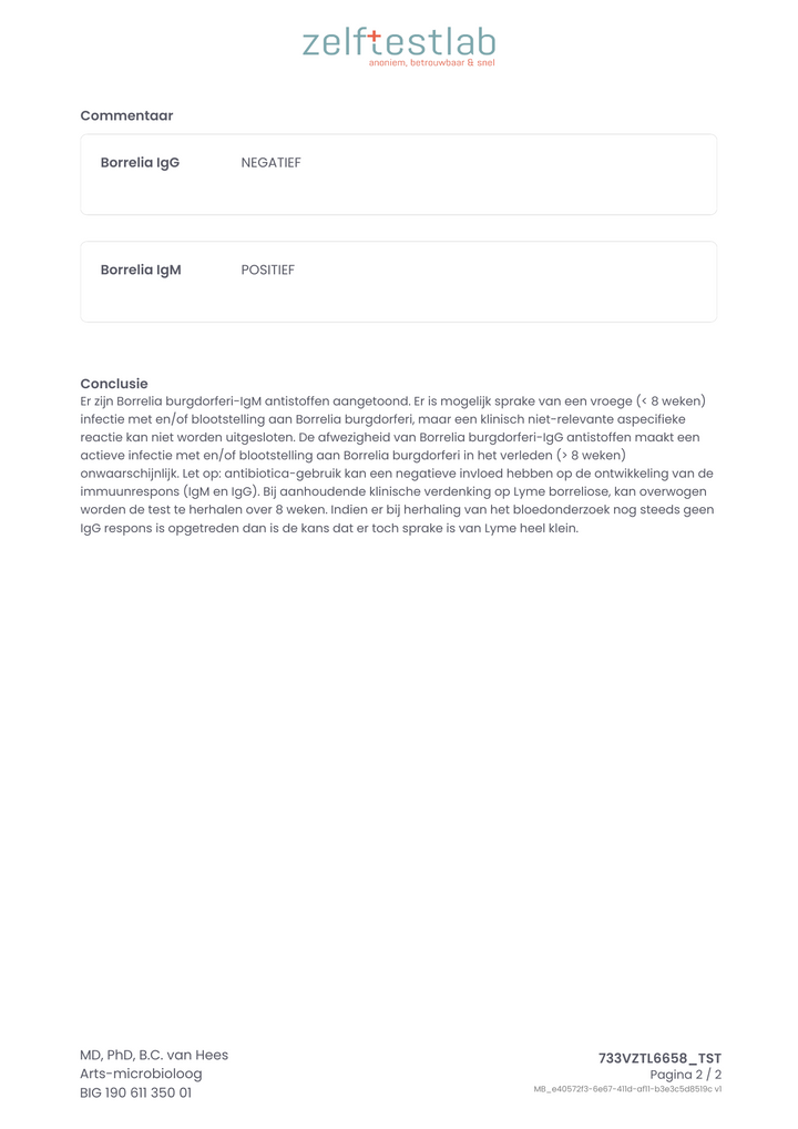 Lyme Zelftestlab