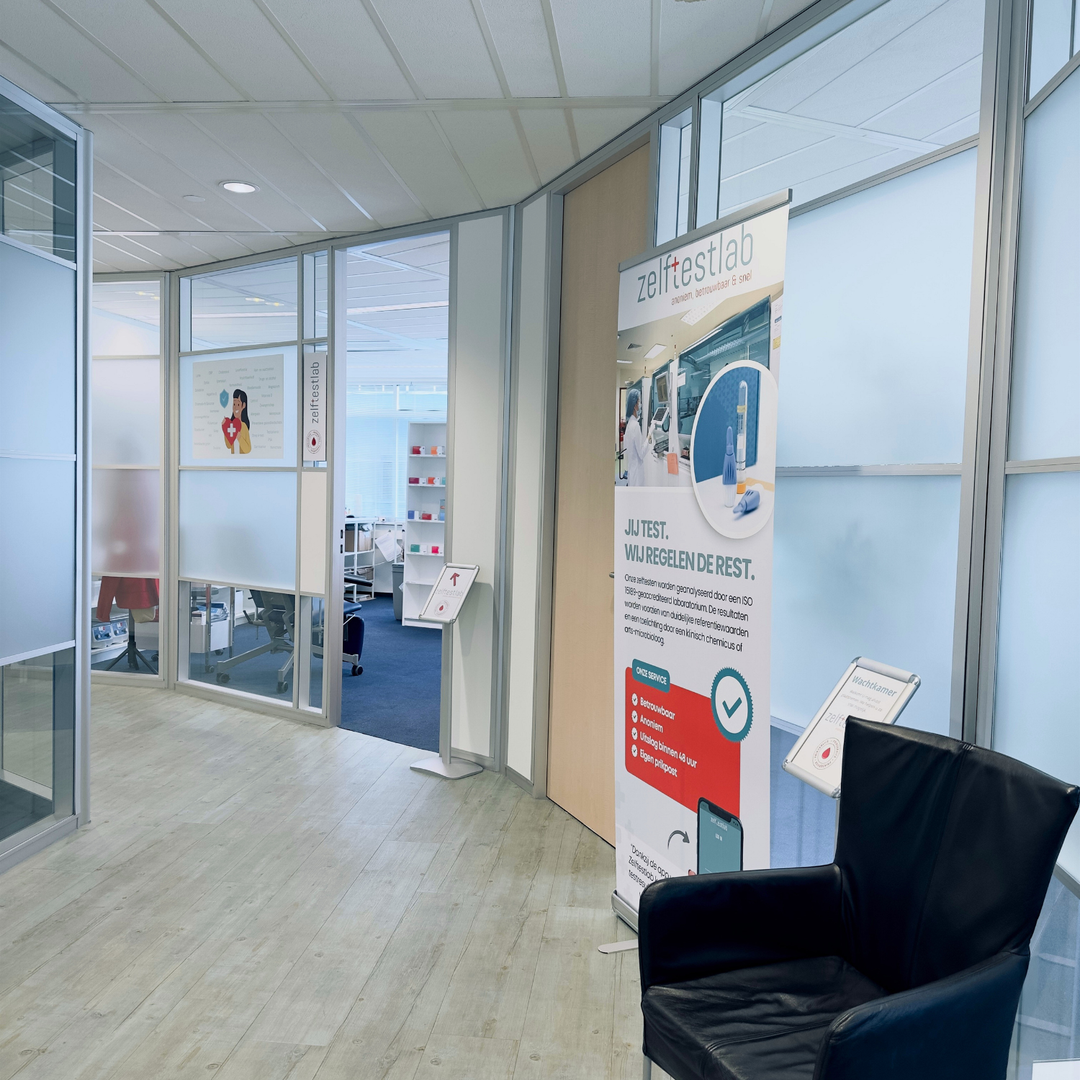 Wachtkamer Zelftestlab